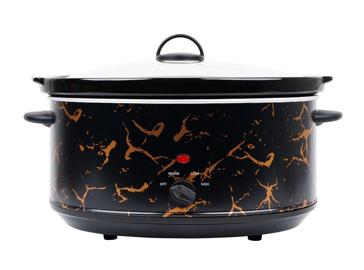 VSC01MB Hitam Penanak Perlahan Slow Cooker dengan Motif Marmer